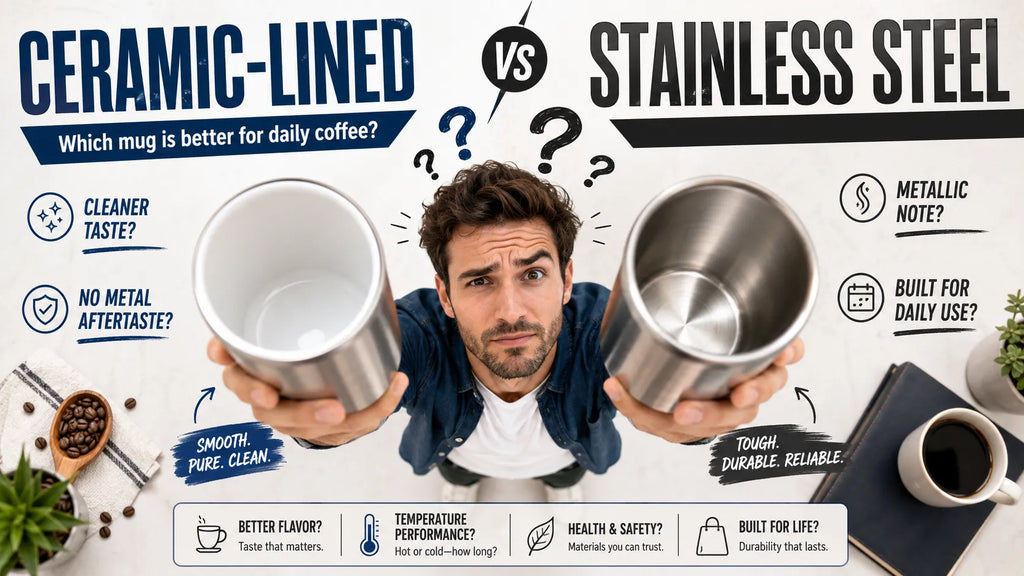 Ceramic-Lined vs Stainless Steel Travel Mugs: Which One Is Better for Daily Coffee?