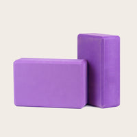 Purple Yoga Block PURE, high-density foam, skin-friendly and eco-friendly, designed for yoga stability and support. Suitable for yoga poses and balance improvement.