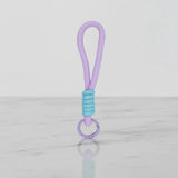 Sportive Lives Braided Rope Mini Mug Charm in Aqua & Lavender for Mini Coffee Mug, Canada