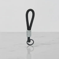 Sportive Lives Braided Rope Mini Mug Charm in Light Grey & Black for Mini Coffee Mug, Canada