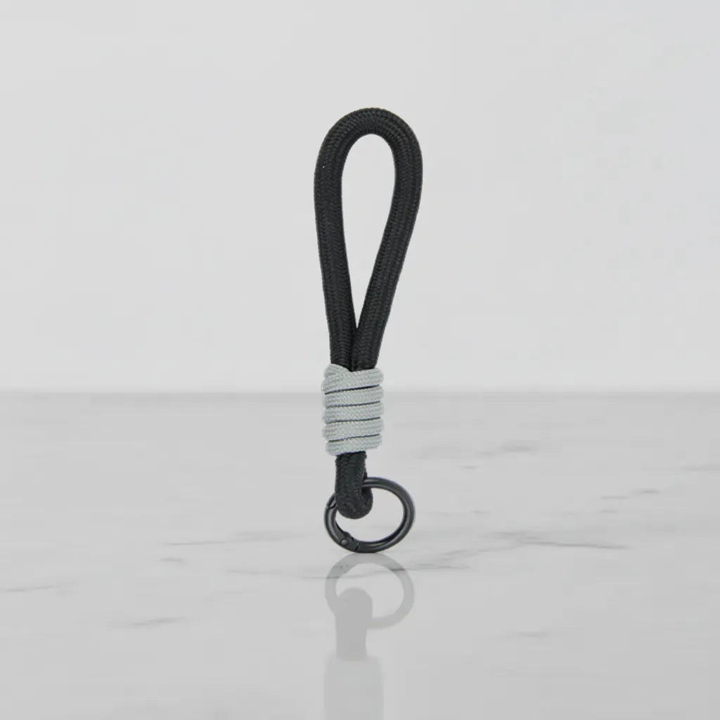 Sportive Lives Braided Rope Mini Mug Charm in Light Grey & Black for Mini Coffee Mug, Canada