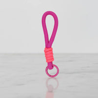 Sportive Lives Braided Rope Mini Mug Charm in Neon Coral & Fuchsia for Mini Coffee Mug, Canada
