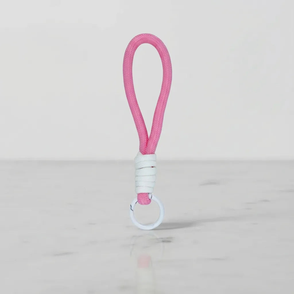 Sportive Lives Braided Rope Mini Mug Charm in White & Blush Pink for Mini Coffee Mug, Canada