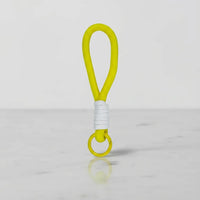 Sportive Lives Braided Rope Mini Mug Charm in White & Neon Lime for Mini Coffee Mug, Canada