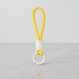 Sunshine yellow braided rope mug handle loop and keychain—Sportive Lives, Canada.