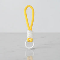 Sunshine yellow braided rope mug handle loop and keychain—Sportive Lives, Canada.