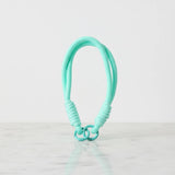 Braided Rope Travel Mug Charm in Aqua & Aqua by Sportive Lives — vibrant clip-on charm for cups, bags, and keychains (Canada).