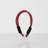 Braided Rope Travel Mug Charm in Black & Wine Red by Sportive Lives — elegant and secure accessory for cups, bags, and keychains (Canada).