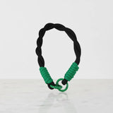 Braided Rope Travel Mug Charm in Green & Black Twist by Sportive Lives — trendy and secure clip-on charm for tumblers, bottles, and keys (Canada).