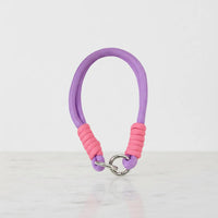 Braided Rope Travel Mug Charm in Magenta & Lavender by Sportive Lives — chic clip-on charm for water bottles, cups, and keychains (Canada).