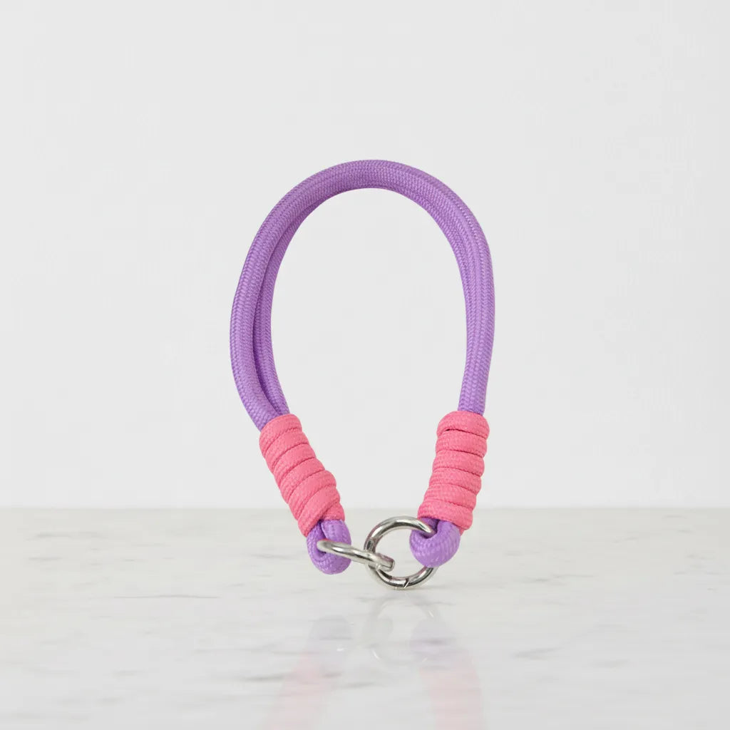 Braided Rope Travel Mug Charm in Magenta & Lavender by Sportive Lives — chic clip-on charm for water bottles, cups, and keychains (Canada).
