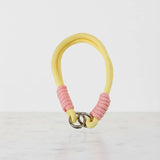 Braided Rope Travel Mug Charm in Pink & Yellow by Sportive Lives — fun and functional charm for tumblers, bags, and keychains (Canada).