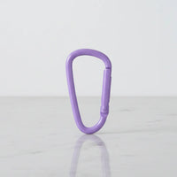 Purple decorative carabiner keychain — bag charm accessory for backpacks, Sportive Lives Canada
