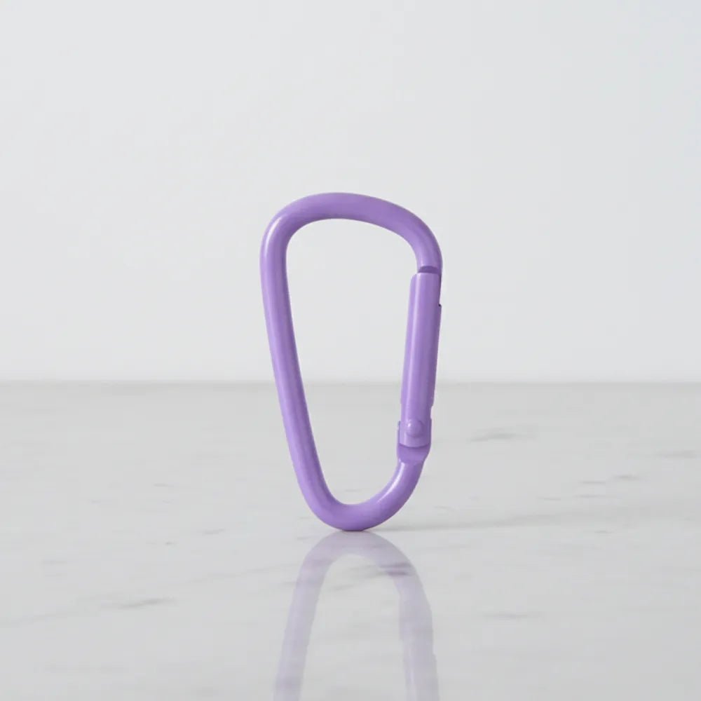 Purple decorative carabiner keychain — bag charm accessory for backpacks, Sportive Lives Canada