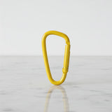 Yellow carabiner keychain — decorative bag charm, Sportive Lives Canada