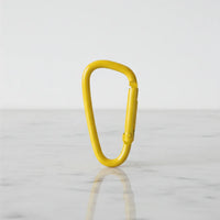 Yellow carabiner keychain — decorative bag charm, Sportive Lives Canada
