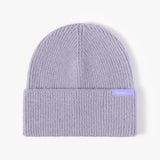 Lavender rib-knit cuffed beanie (toque), Sportive Lives—soft stretch, unisex one size 56–58 cm, warm winter knit cap.