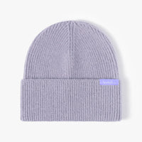 Lavender rib-knit cuffed beanie (toque), Sportive Lives—soft stretch, unisex one size 56–58 cm, warm winter knit cap.