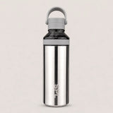Sportive Lives SPL mirror stainless steel water bottle with ivory handle and lid accents, front view reusable bottle for daily use