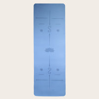 Sportive Lives Yoga Mat LOTUS - Full View Alignment Guide Mat for Yoga Practice