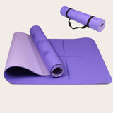 Premium Sportive Lives Yoga Mat LOTUS - Purple Eco-Friendly Yoga Mat in Canada