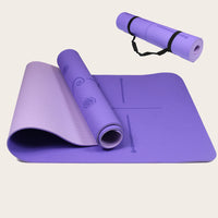 Premium Sportive Lives Yoga Mat LOTUS - Purple Eco-Friendly Yoga Mat in Canada