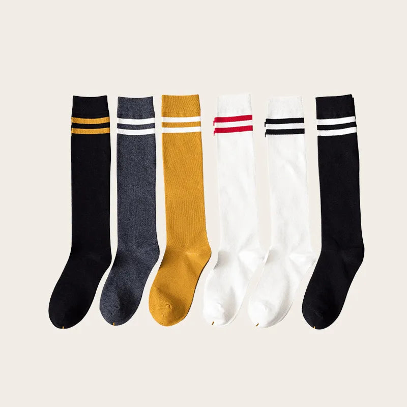Stylish socks low by Sportive Lives, showcasing various trendy colors including white, mustard, black, grey, and vintage stripes. Perfect breathable cotton socks for daily stylish outfits.