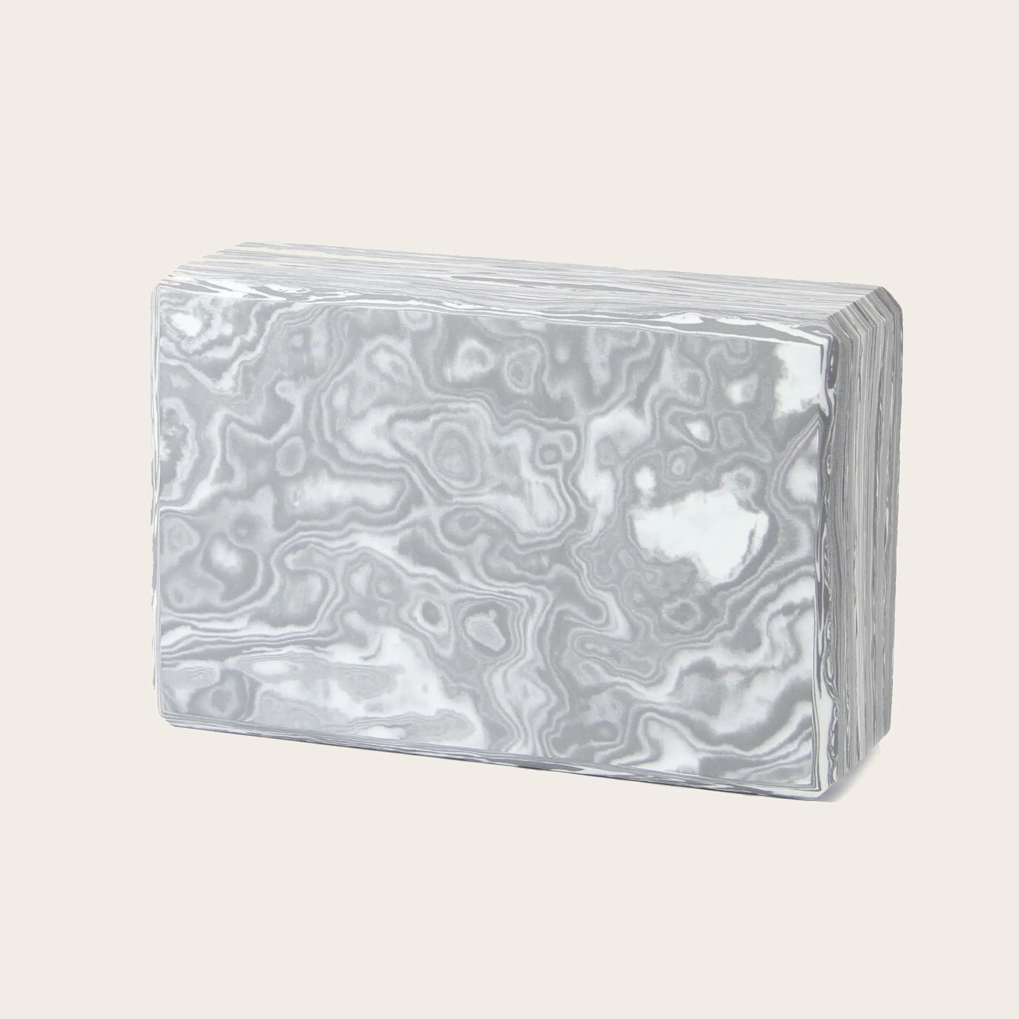 French grey marble Yoga Block CLOUD - eco-friendly EVA yoga brick for beginners and advanced yogis in Canada.